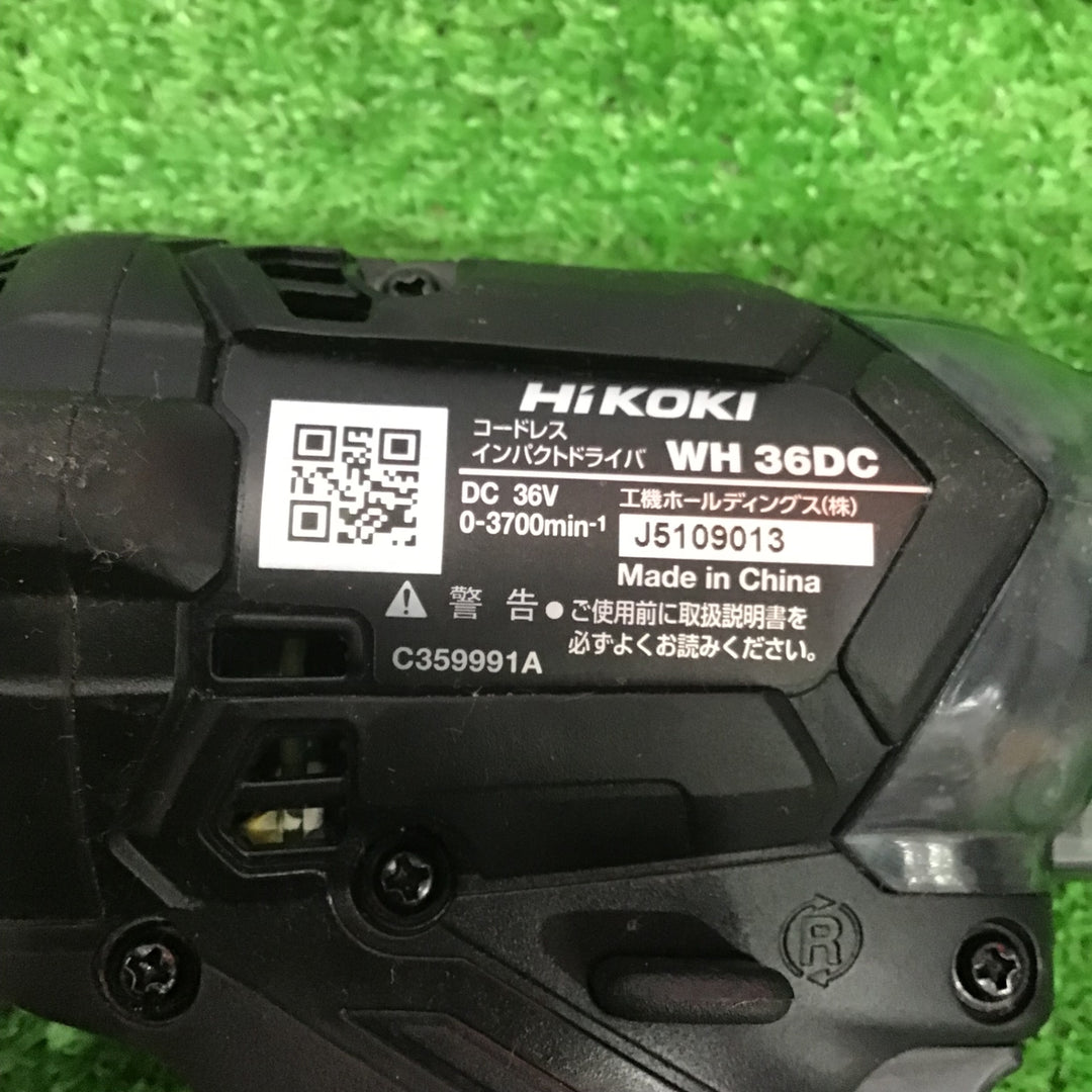 ★ハイコーキ(HIKOKI ※旧:日立工機) コードレスインパクトドライバー WH36DC(NNB)【草加店】