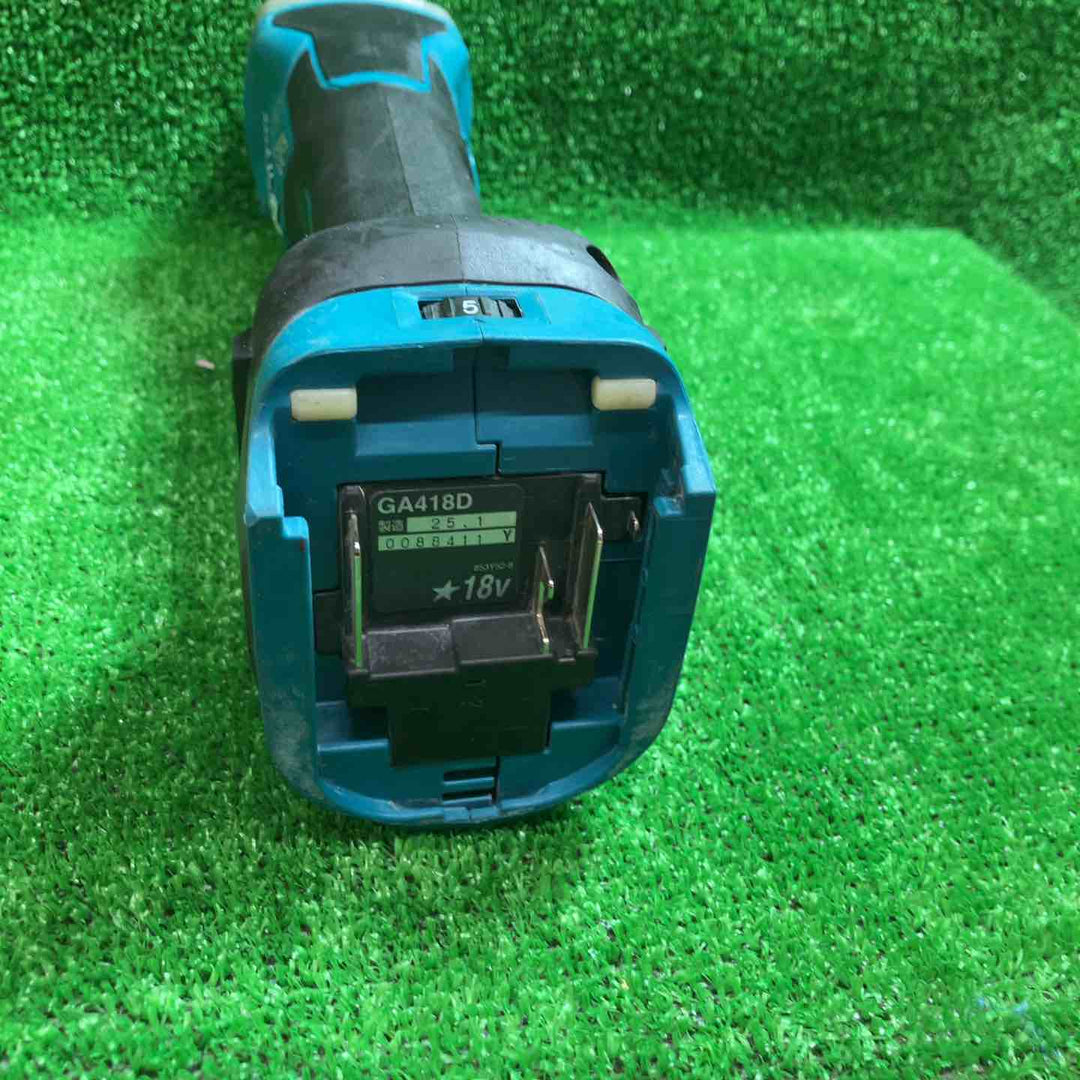 マキタ(makita) 100mmコードレスディスクグラインダ GA418DZ 動作確認済み【川越店】