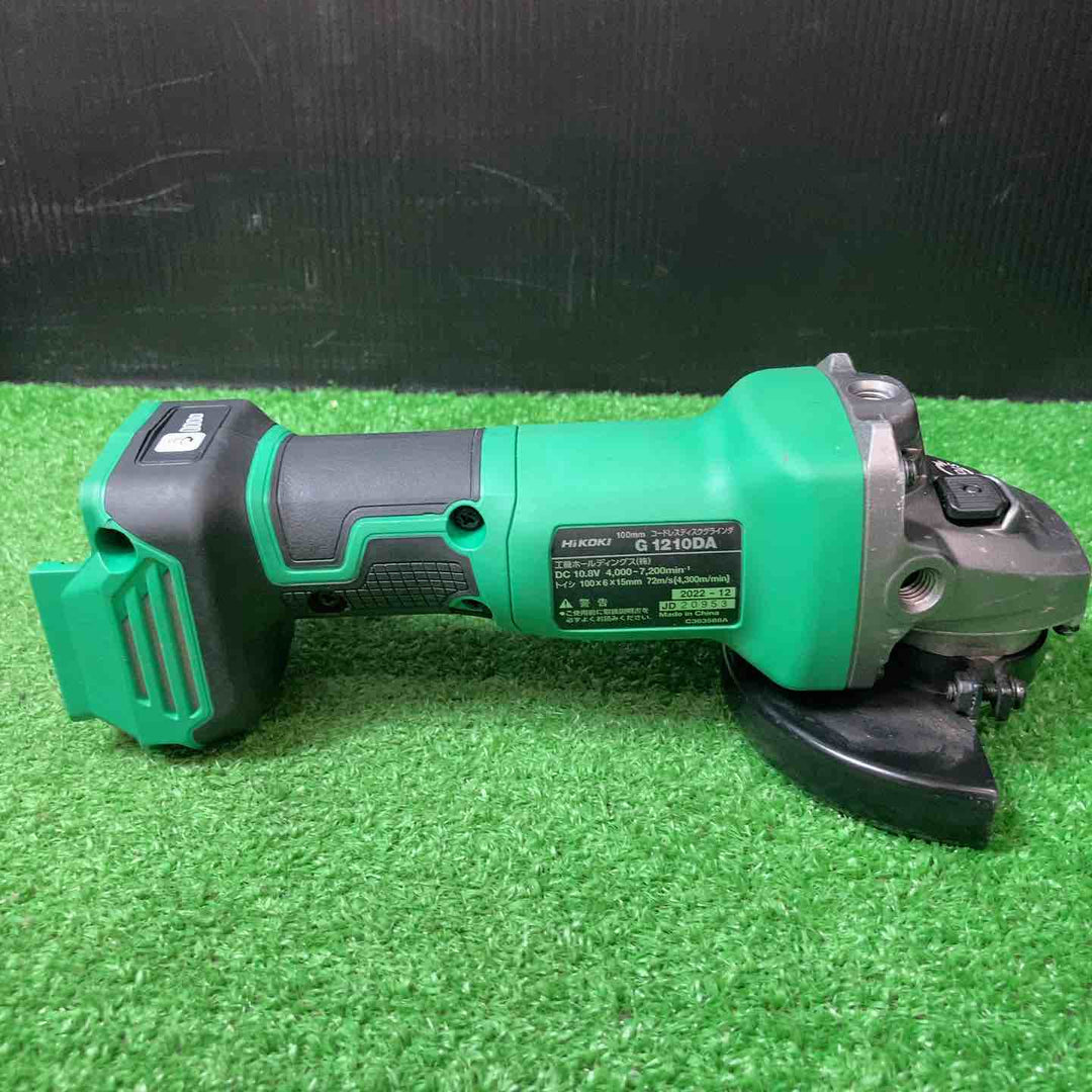 【中古】★ハイコーキ(HIKOKI ※旧:日立工機) 100mmコードレスディスクグラインダ G1210DA(2LSK)10.8V4.0Ahバッテリー1個【岩槻店】