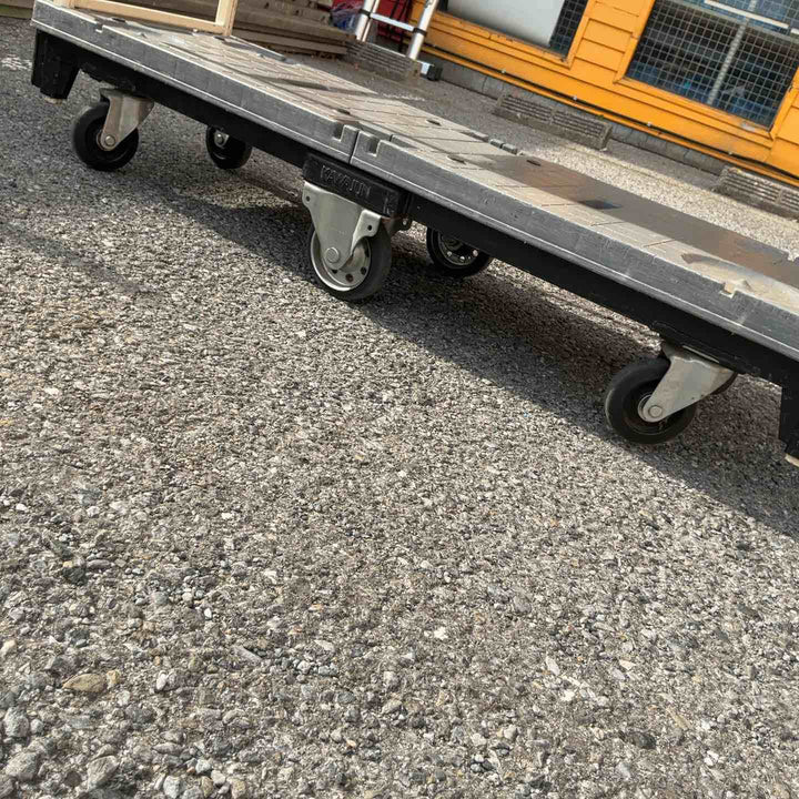 【店頭受取り限定】KAWAJUN　6輪台車　棚板2枚付き【草加店】