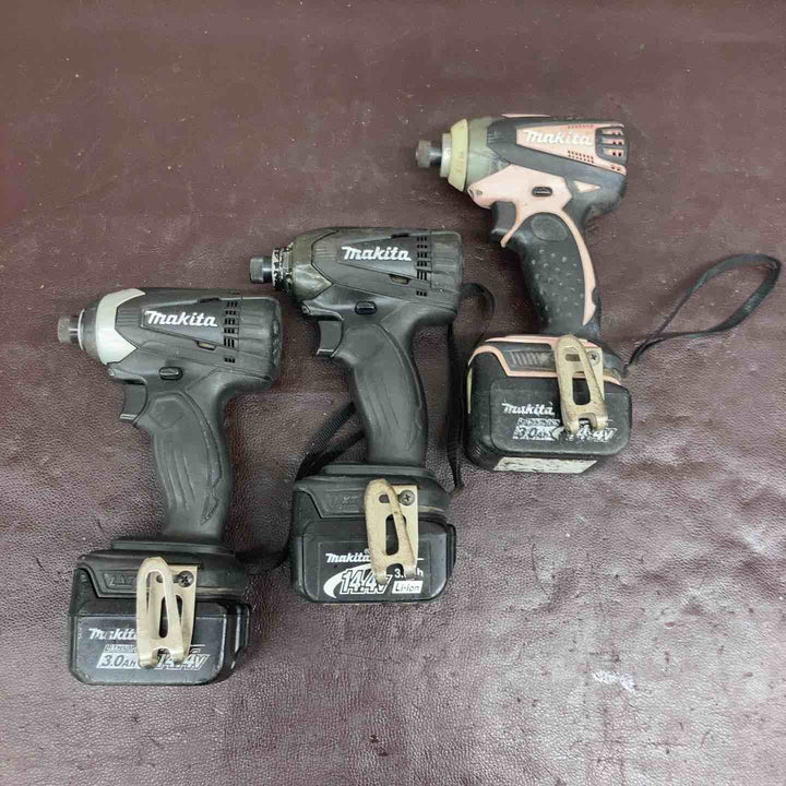 【中古品】 マキタ(makita)14.4V インパクトドライバー 3台まとめ TD134DX2ZB TD134DZB TD133DZP 【東大和店】
