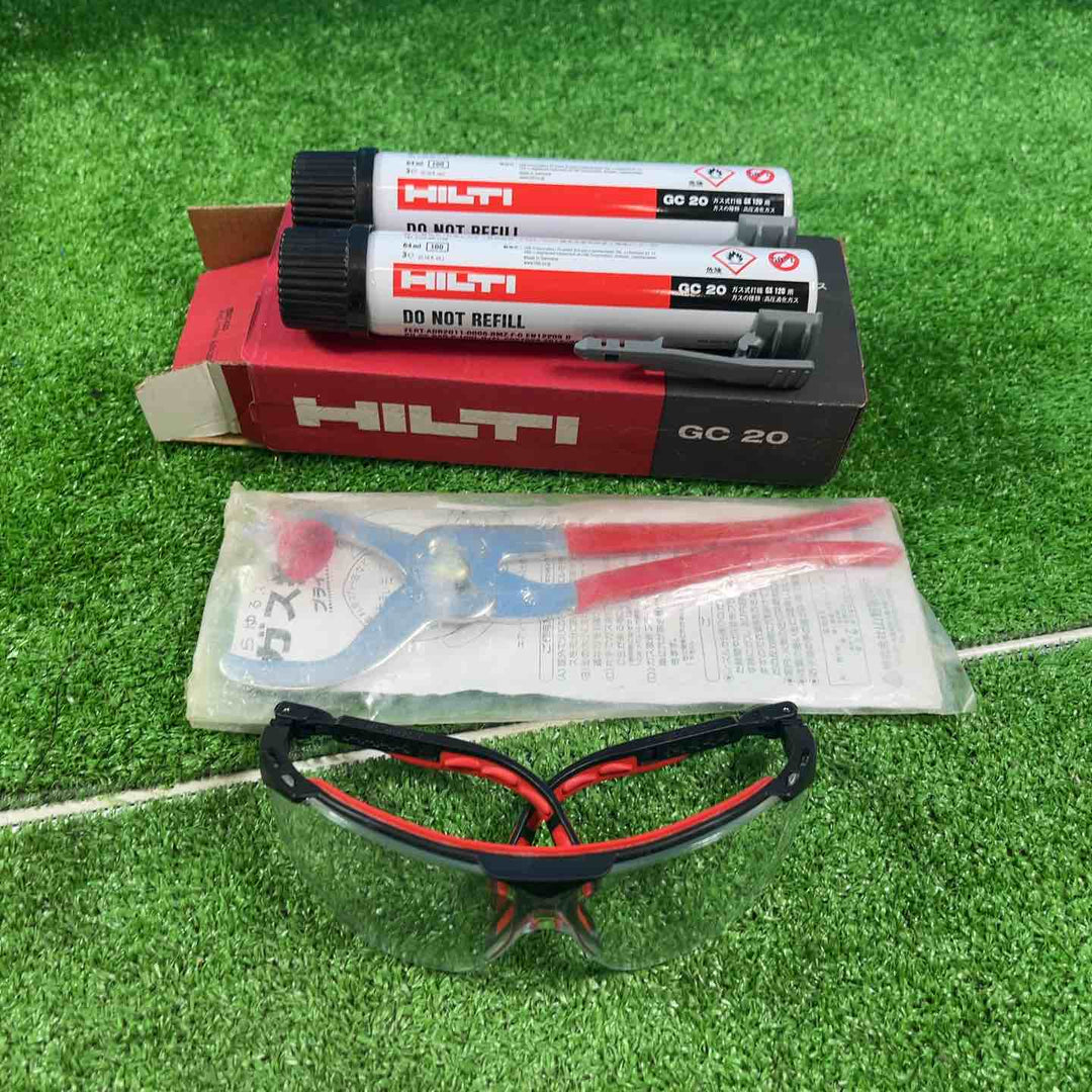 ◇ヒルティ(HILTI) ガス式鋲打機 GX120-ME ガス缶2本、ガス抜きプライヤー付き【岩槻店】