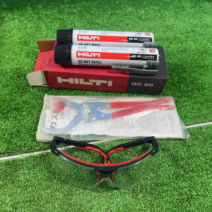 ◇ヒルティ(HILTI) ガス式鋲打機 GX120-ME ガス缶2本、ガス抜きプライヤー付き【岩槻店】
