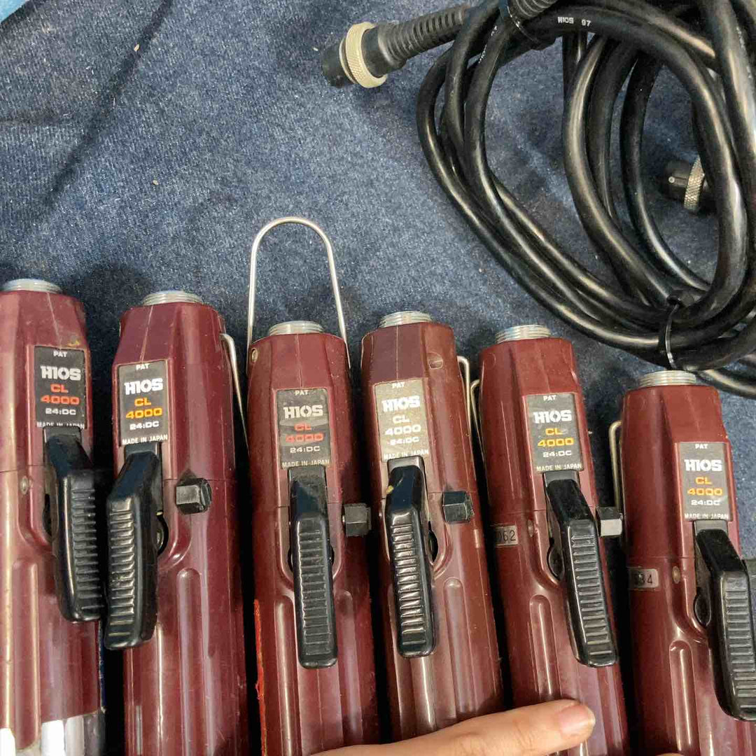ハイオス HIOS 電源1台(CLT-100)＆電動ドライバー19台＆ケーブル13本セット CL-7000、CL-4000、α-5000など【八潮店】