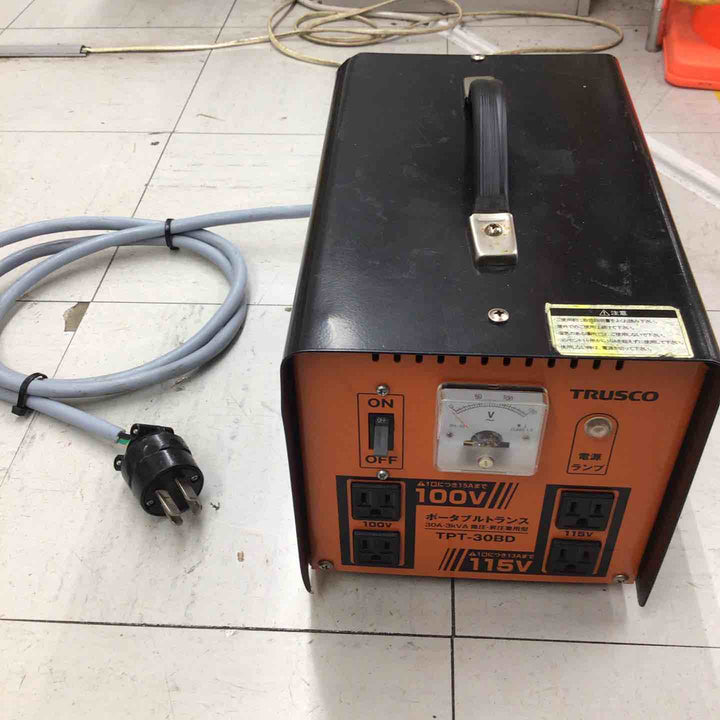 【中古品】 トラスコ/TRUSCO ポータブルトランス TPT-30BD 【鴻巣店】