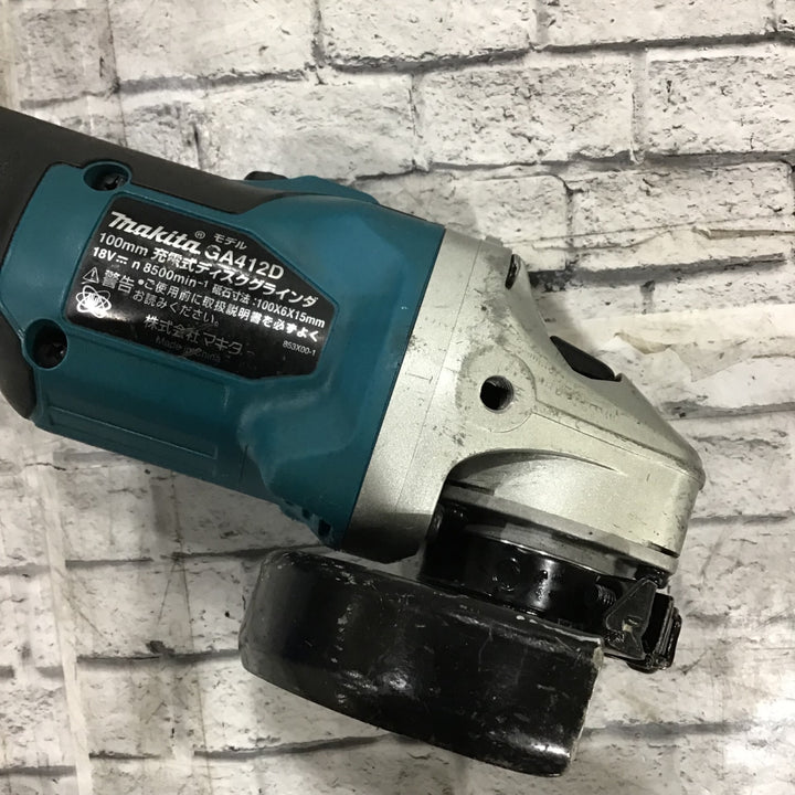 ★マキタ(makita) 100mmコードレスディスクグラインダ GA412DZ【川口店】