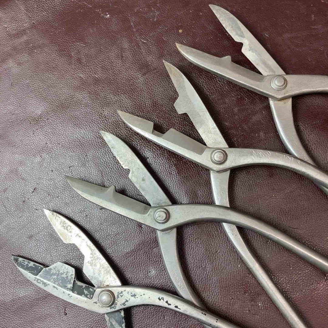 【中古品】盛光等板金バサミ 全長約350mm・刃部約105mm 栄光・喜光・京利光 計4本セット【東大和店】