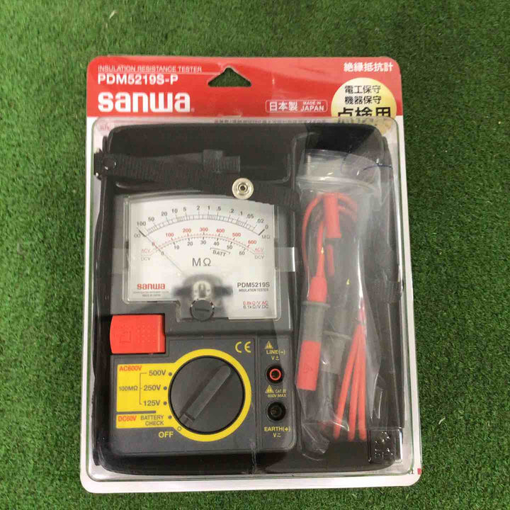 ◇三和電気(sanwa) アナログ3レンジ式絶縁抵抗計 PDM5219S-P【町田店】
