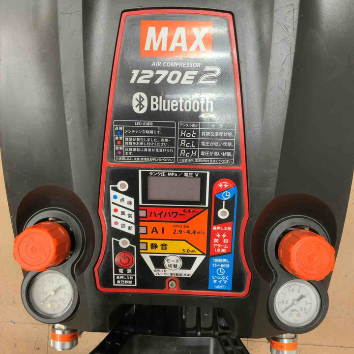 ★マックス(MAX) エアコンプレッサー AK-HH1270E2_ブラック【草加店】