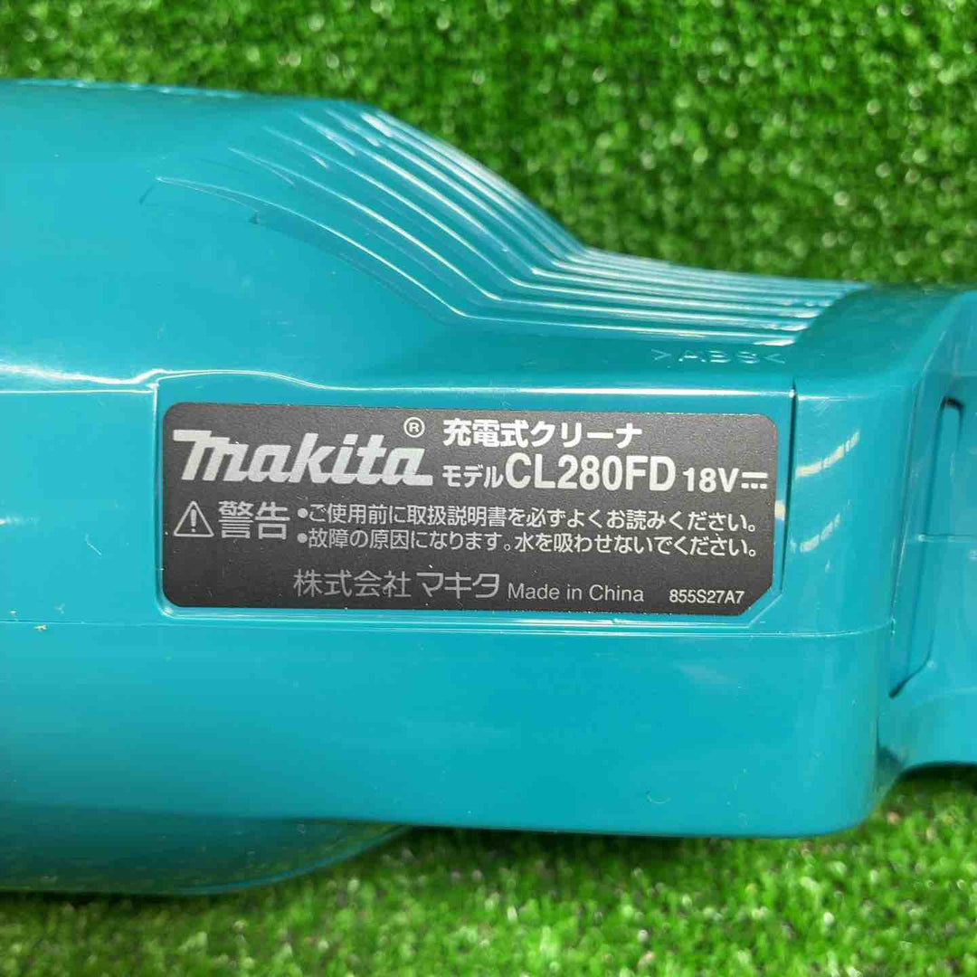 【美品】 マキタ コードレス掃除機CL280青 カプセル式&サイクロン 18Vバッテリ充電器別売 CL280FDZC 【藤沢店】