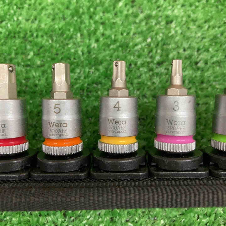 【中古美品】 ヴェラ/Wera 六角ビットソケットベルトセット Zyklop Hex-Plus 保持機能 1/4"差し込み 8点セット 【鴻巣店】