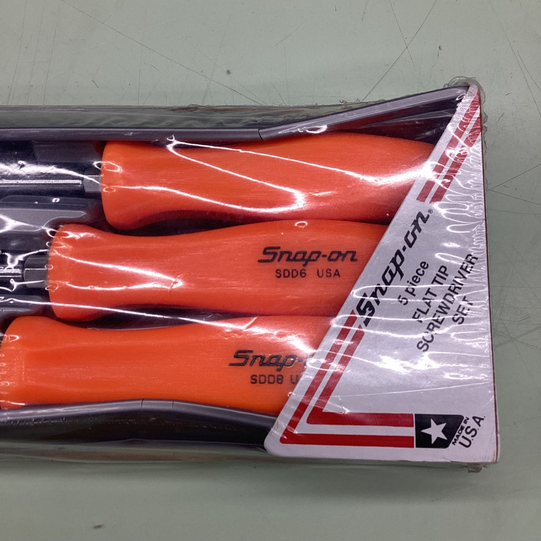 Snap-on / スナップオン マイナスドライバー 旧グリップ USA SDD1 ～ SDD8 5本セット SDDS50O【越谷店】