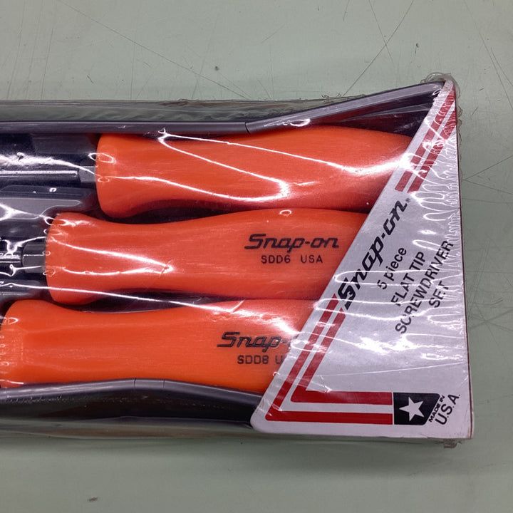 Snap-on / スナップオン マイナスドライバー 旧グリップ USA SDD1 ～ SDD8 5本セット SDDS50O【越谷店】