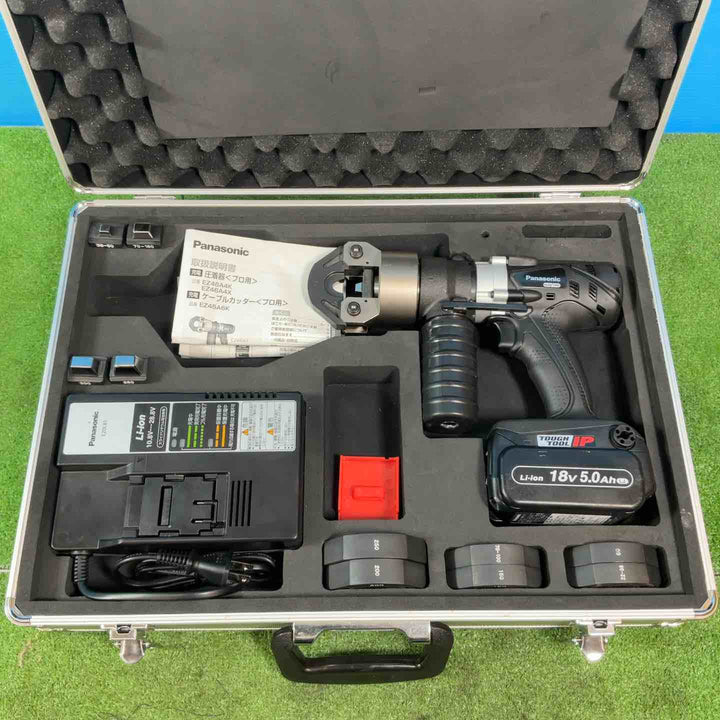 ★パナソニック(Panasonic) コードレス圧着器 EZ46A4K-B バッテリー1個セット【岩槻店】