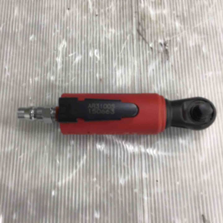 トネ(TONE) スタビーエアーラチェットレンチ 差込角9.5mm(3/8") AR3100S 34N・m レッド【草加店】
