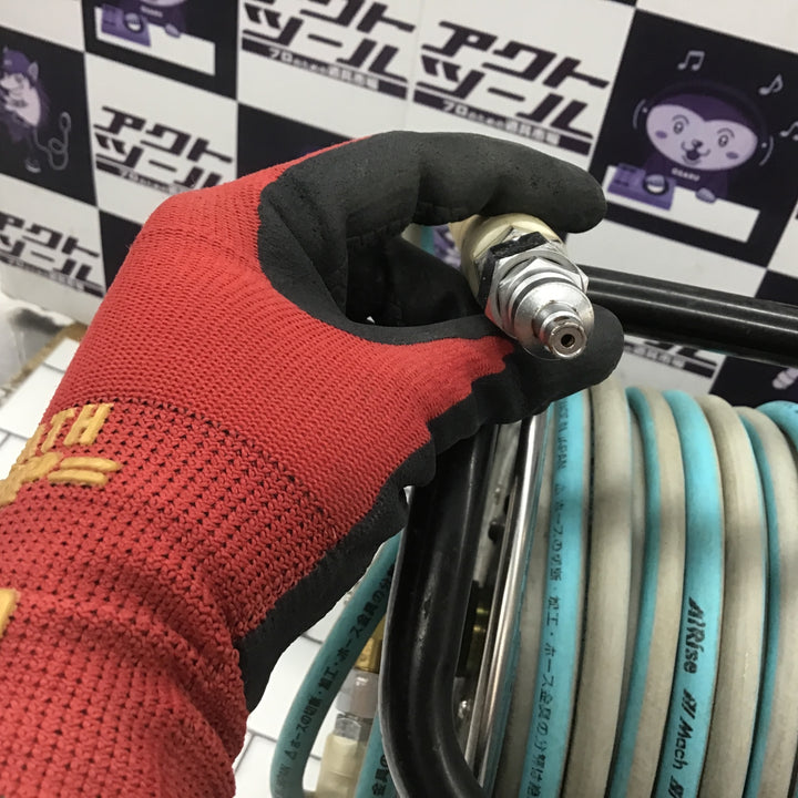 【中古品】マッハ 高圧用エアホースドラム ホース長30m 内径6mm WP3.0MPa【所沢店】