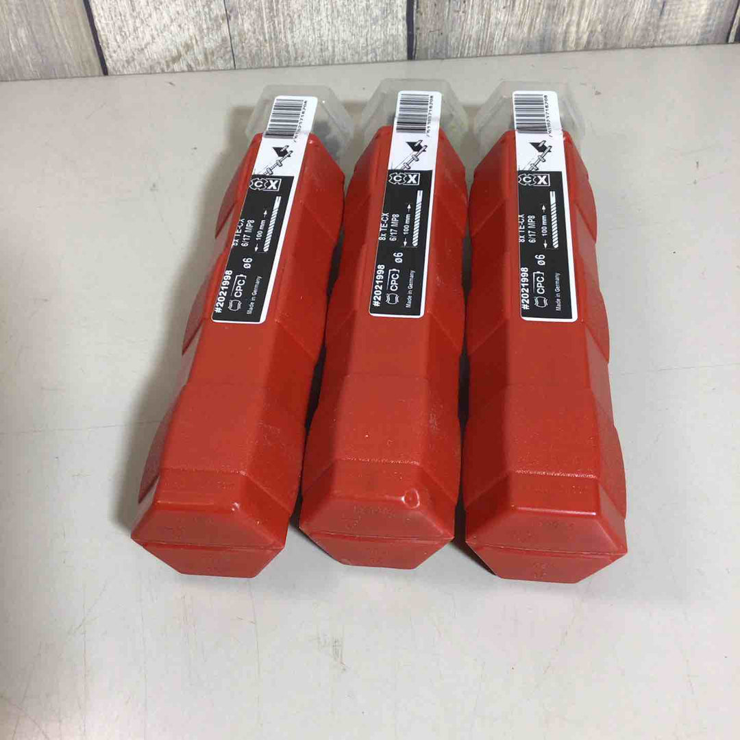 【未使用品】　HILTI ヒルティ ドリルビット TE-CX 6/17 MP8(マルチパック８本入り) SDSプラス 3個 【戸田店】