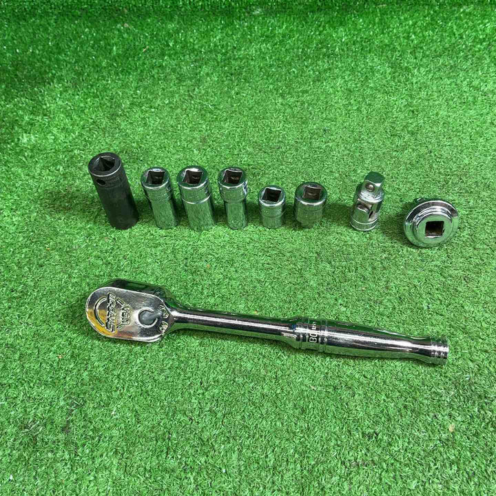 スナップオン(Snap-on) 3/8"ラチェットハンドル F80 ソケットセット【藤沢店】