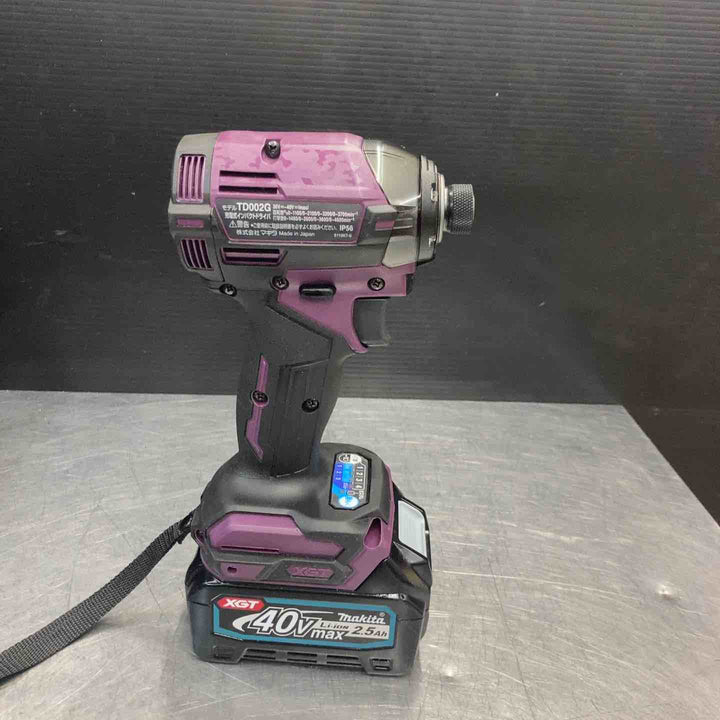 【中古美品】 マキタ(makita) 40Vコードレスまとめ売り インパクト ディスクグラインダー マルノコ TD002G GA001G HS001G パープル 【東大和店】