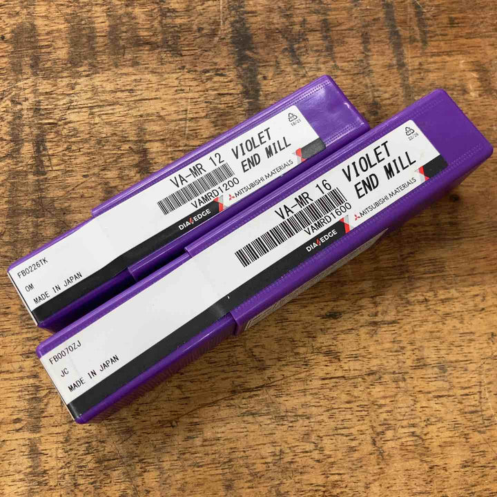 【未使用品】三菱マテリアル バイオレットエンドミル VA-MR12、16【八潮店】
