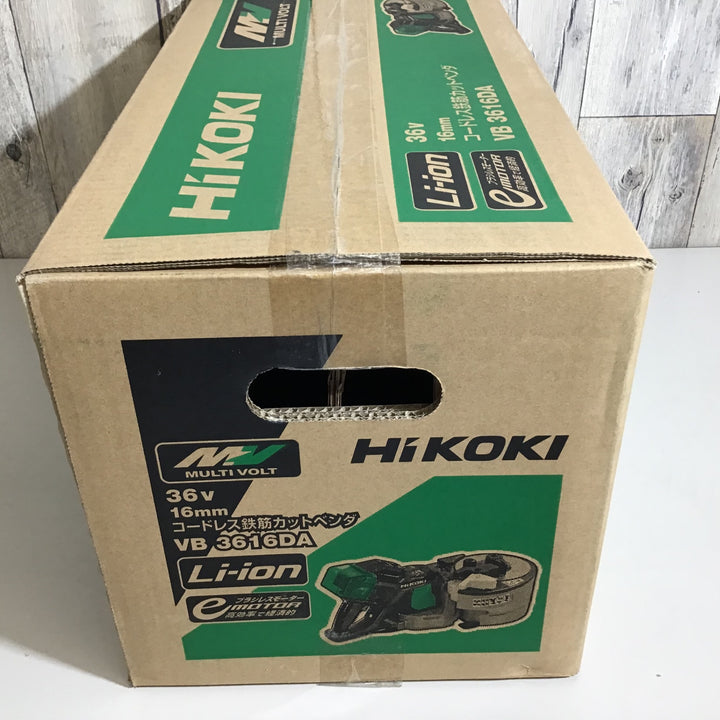 【未使用品】★送料無料★ハイコーキ(HIKOKI ※旧:日立工機) コードレス鉄筋カットベンダ VB3616DA(NN)【戸田店】