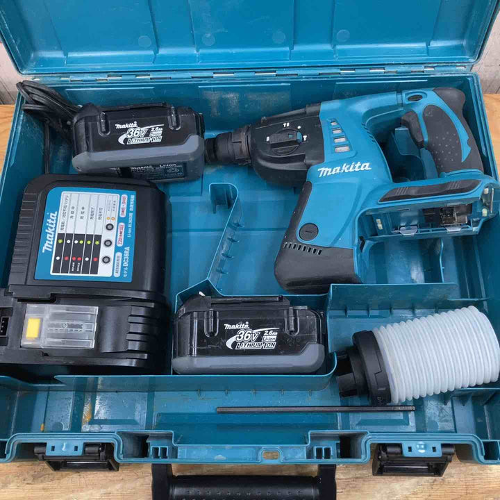 【中古品】★マキタ(makita) 26mm コードレスハンマドリル HR262DRDX 36V セット【柏店】