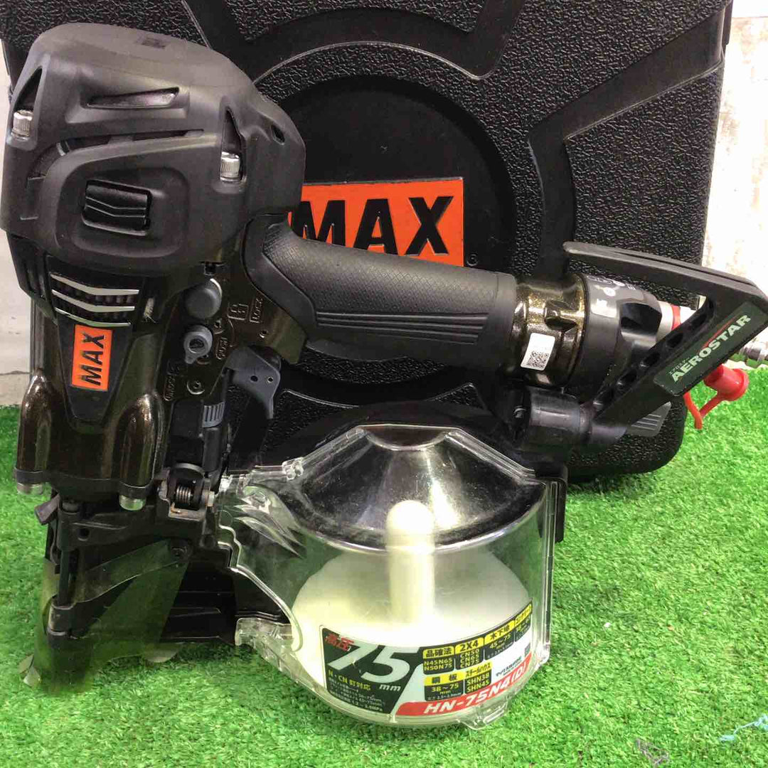 ★マックス(MAX) 釘打ち機 HN-75N4(D)_アンバーオリーブ【町田店】