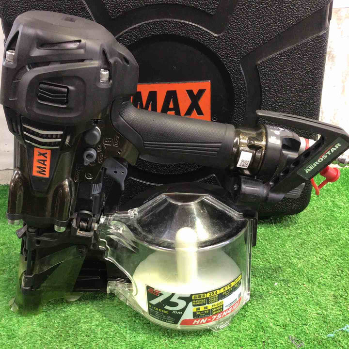 ★マックス(MAX) 釘打ち機 HN-75N4(D)_アンバーオリーブ【町田店】