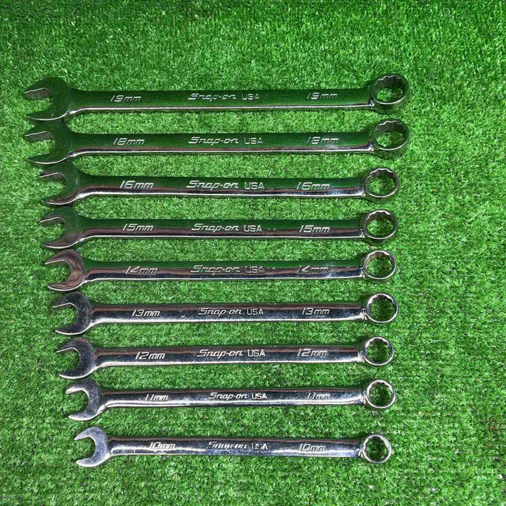Snap-On コンビネーションレンチ 5117714 10～16ｍｍ、18,19mm 9本セット【藤沢店】