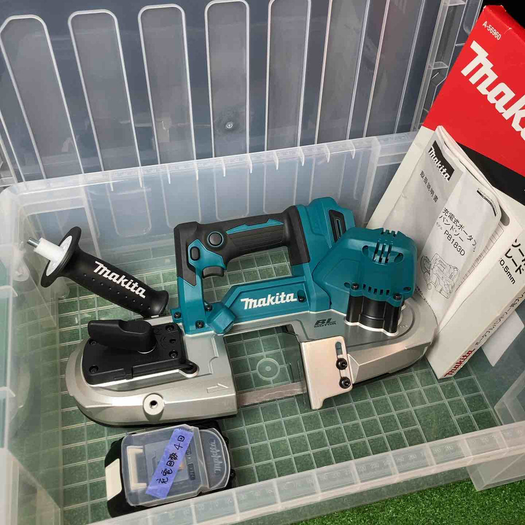 【美品】★マキタ(makita) コードレスポータブルバンドソー PB183DRGX バッテリー充電回数4回、代用ケース【岩槻店】