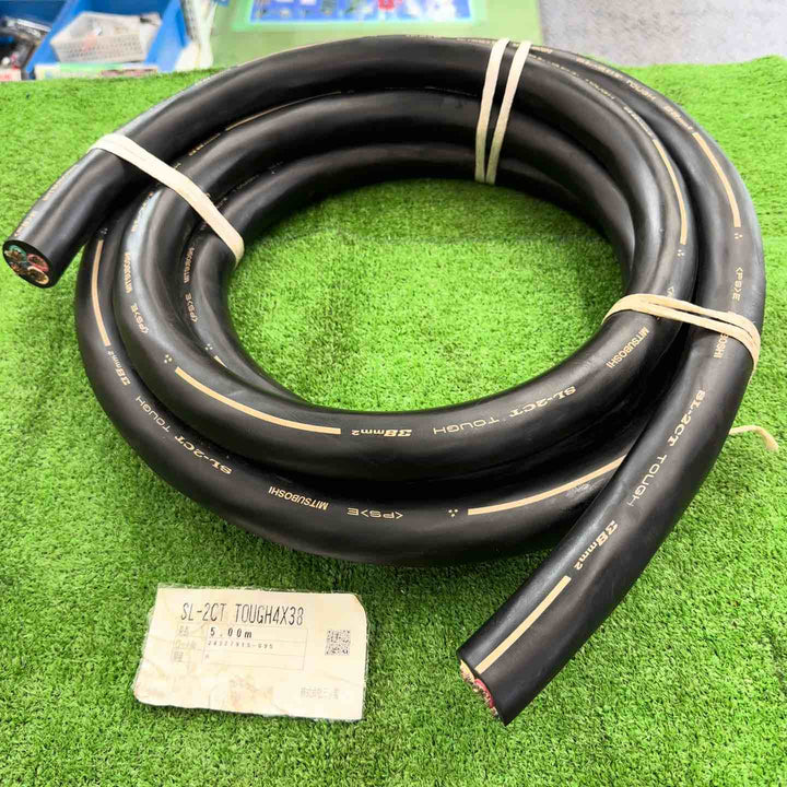 【未使用・保管品】 三ツ星 MITSUBOSHI VCTケーブル 4芯 38sq 38㎟ 5m巻き 汚れあり SL-2CT TOUGH 【桶川店】