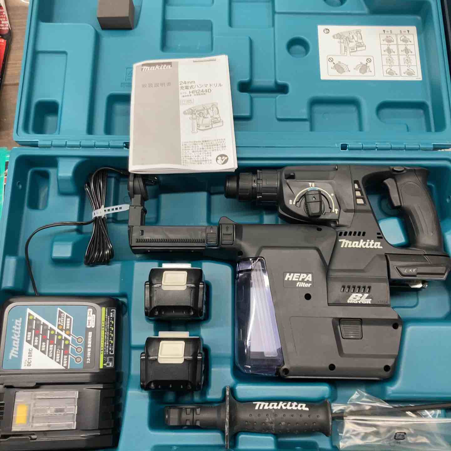☆マキタ(makita)8Vコードレスハンマドリル HR244DRGXV 長期保管品の為
