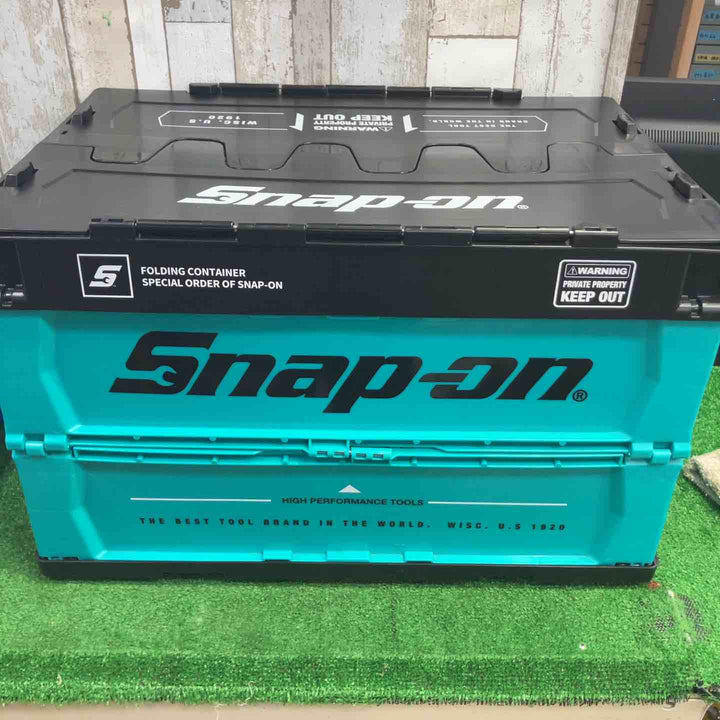 ◇Snap-on スナップオン 折りたたみコンテナ 限定 ティールカラー【町田店】