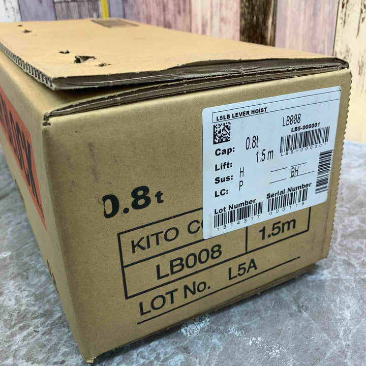 【未使用品】★KITO(キトー) レバーブロック LB008【八潮店】