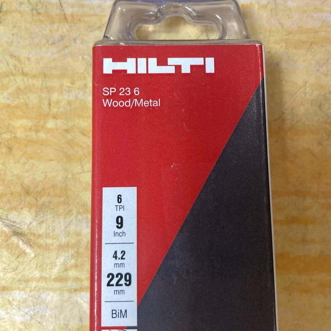 ▼HILTI/ヒルティ 金属が埋まっている木材の切断 レシプロソーブレード SP23/6/35pc【229mm、35本セット】#222129【川崎店】