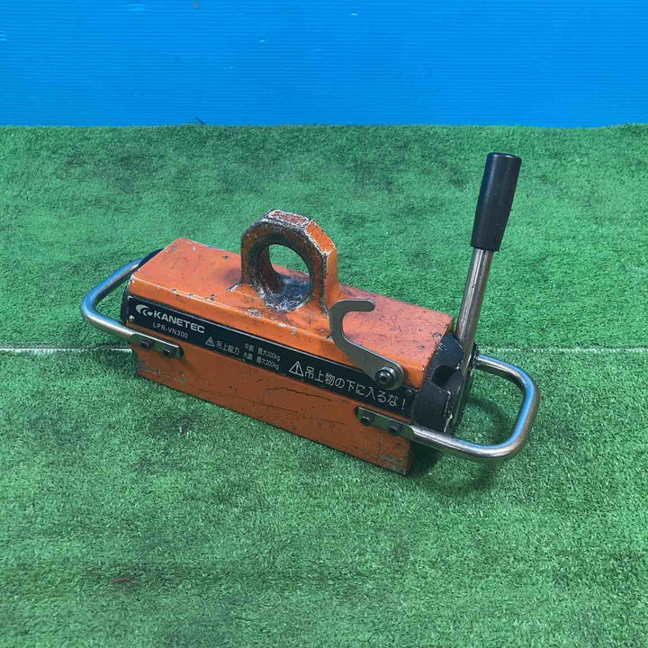 【中古品】カネテック 小形永磁リフマ LPR-VN300 吊上能力：平鋼：最大300kg、丸鋼：最大200kg【岩槻店】