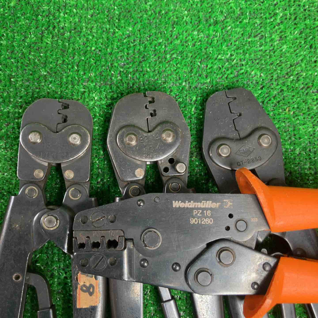 手動圧着工具セット YHT2622/CT-2230/PZ16 901260/YNT-1210S/NTK T-212/18-16 TYPE-F/YNT1614 H-7 計10点