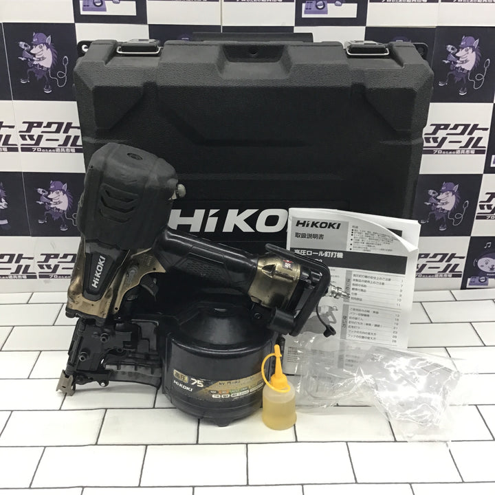 ★ハイコーキ(HIKOKI ※旧:日立工機) 高圧エア釘打ち機 NV75HR2(S)【所沢店】