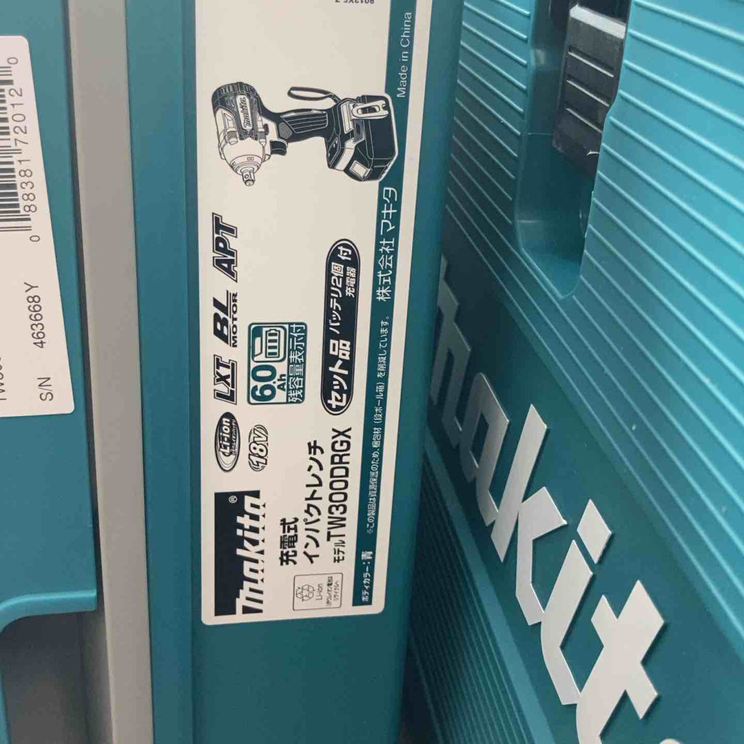 【未使用品(店頭展示品)】 マキタ(makita) まとめ 18V コードレスインパクトレンチ TW300DRGX 3台セット フルセット品 【東大和店】