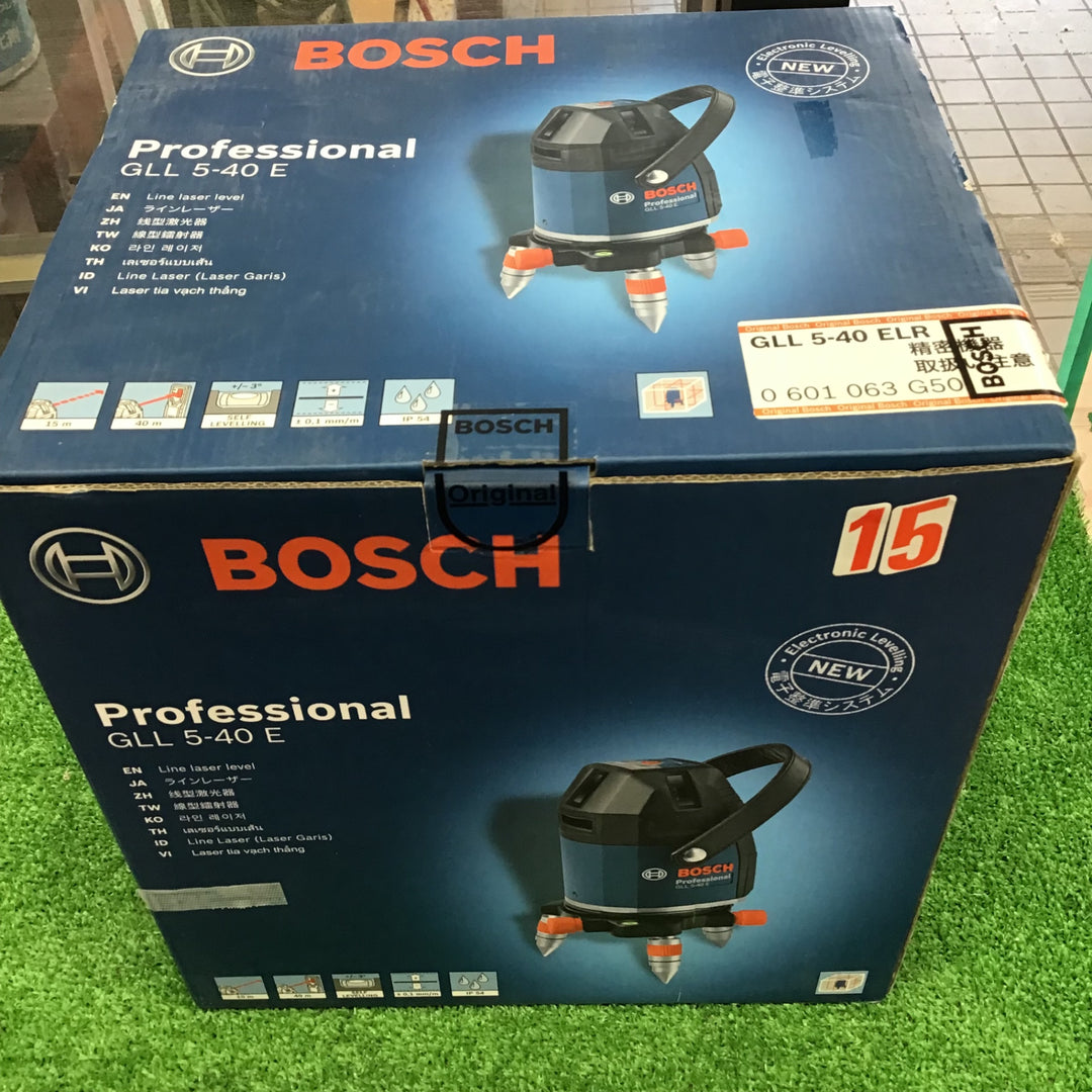 【未使用】ボッシュ(BOSCH)  電子整準方式・ レーザー墨出し器 GLL5-40ELR【草加店】