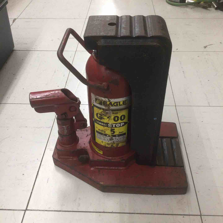 【現状品 / 店頭受取り限定】 イーグル/EAGLE レバー回転・安全弁付爪つきジャッキ 爪能力5ｔ G-100 【鴻巣店】