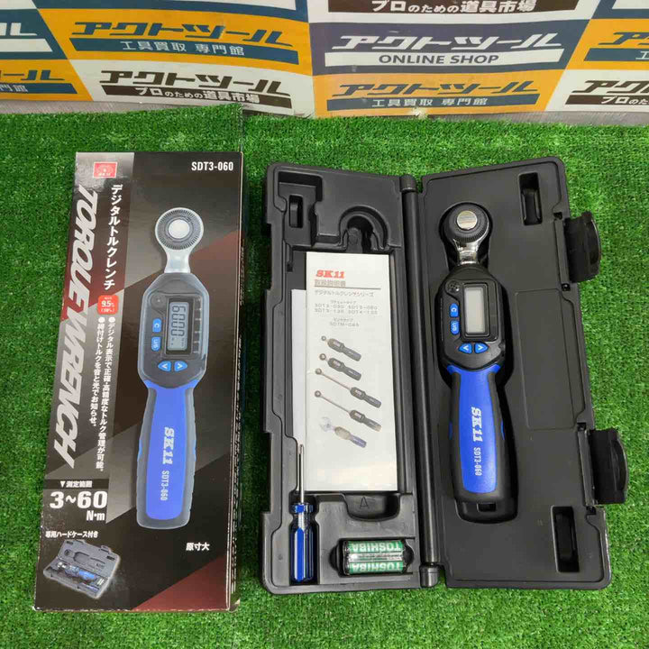◇SK11 デジタルトルクレンチ 差込角 9.5mm 3~60N・m SDT3-060【草加店】