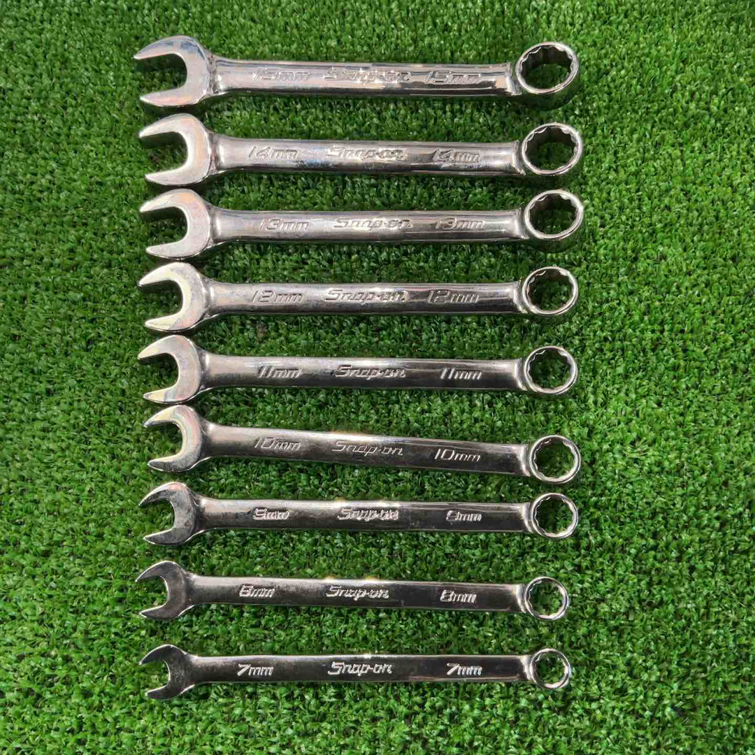 スナップオン(Snap-on) ショートコンビネーションレンチ 9本 セット OEXM7B/8B/9B/10B/11B/12B/13B/14B/15B【草加店】