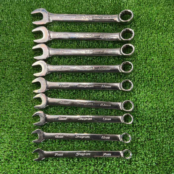 スナップオン(Snap-on) ショートコンビネーションレンチ 9本 セット OEXM7B/8B/9B/10B/11B/12B/13B/14B/15B【草加店】