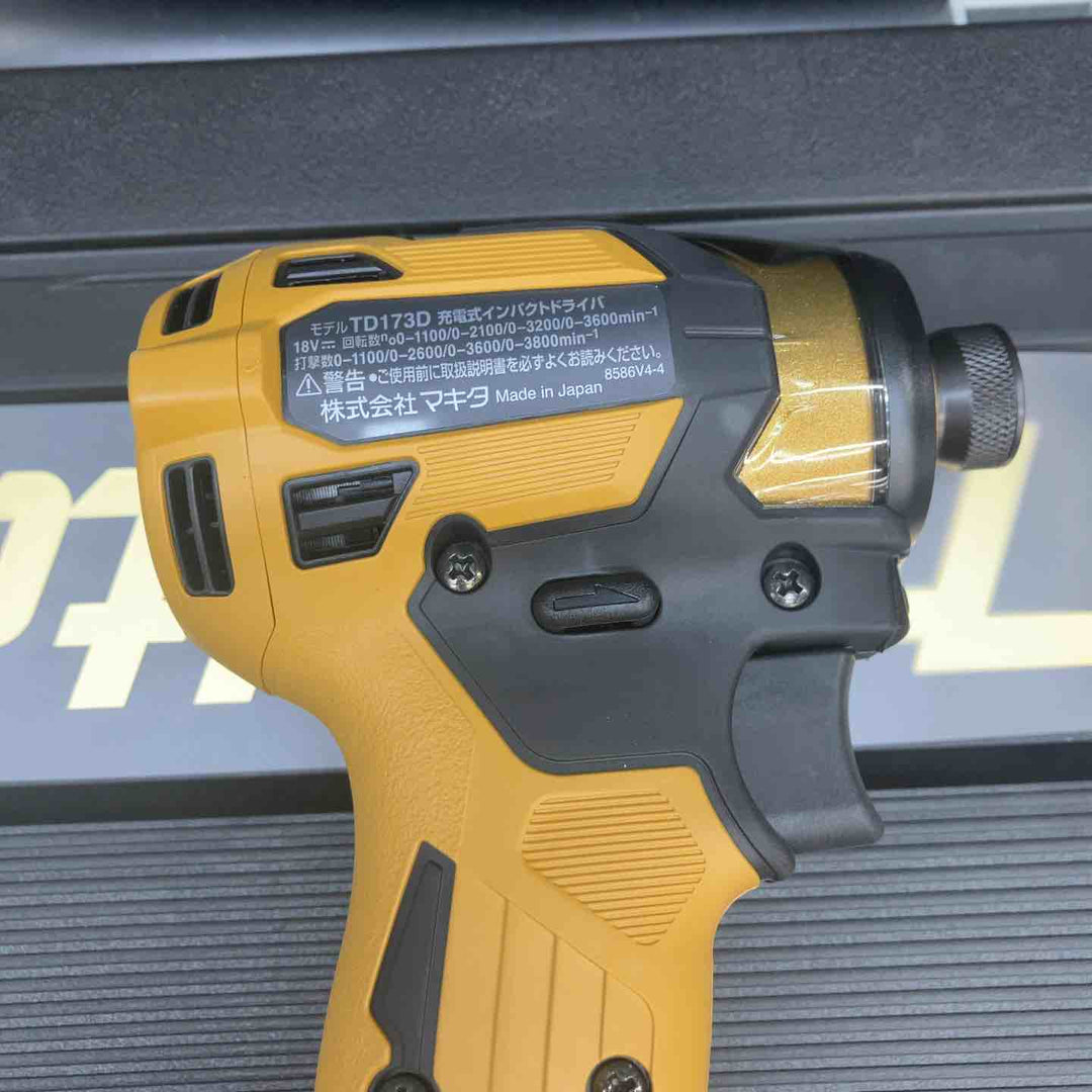 【未使用品】マキタ(makita) コードレスインパクトドライバー 20周年限定カラー TD173DZPY 本体+ケース付【川越店】