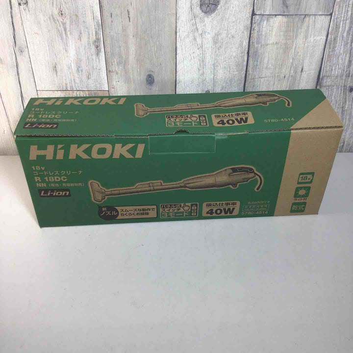 ★ハイコーキ(HIKOKI ※旧:日立工機) コードレスクリーナー R18DC(NN)【戸田店】