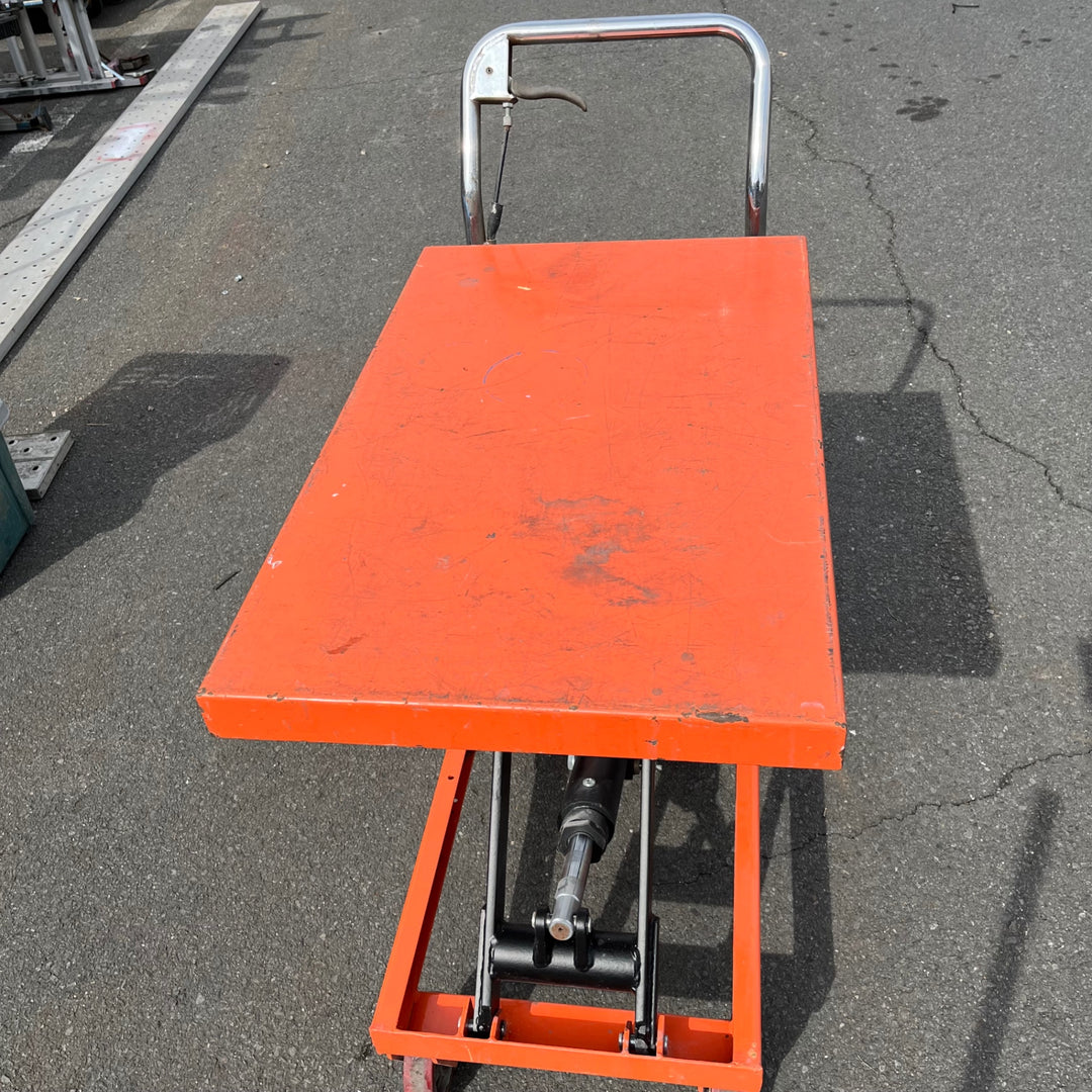 【中古品/店頭受取り限定】メーカー不明 油圧リフトテーブル 台車 300㎏【東大和店】