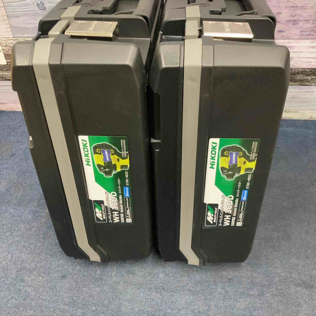 ハイコーキ(HIKOKI ※旧:日立工機) コードレスインパクトドライバ スパイダーイエロー WH36DD(2XHYSZ) 2個セット【八潮店】