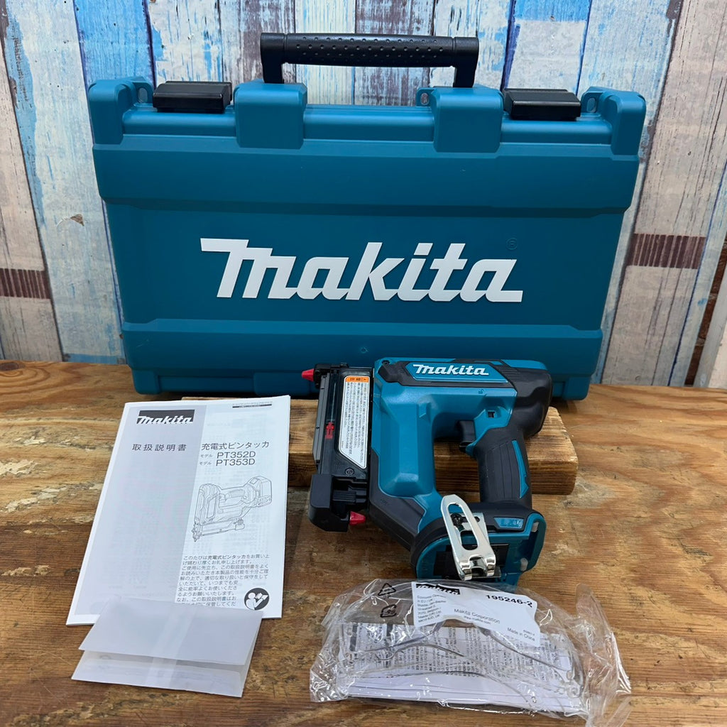 ★マキタ(makita) 18Vコードレスピンネイラ PT353DZK 本体+ケースセット【柏店】