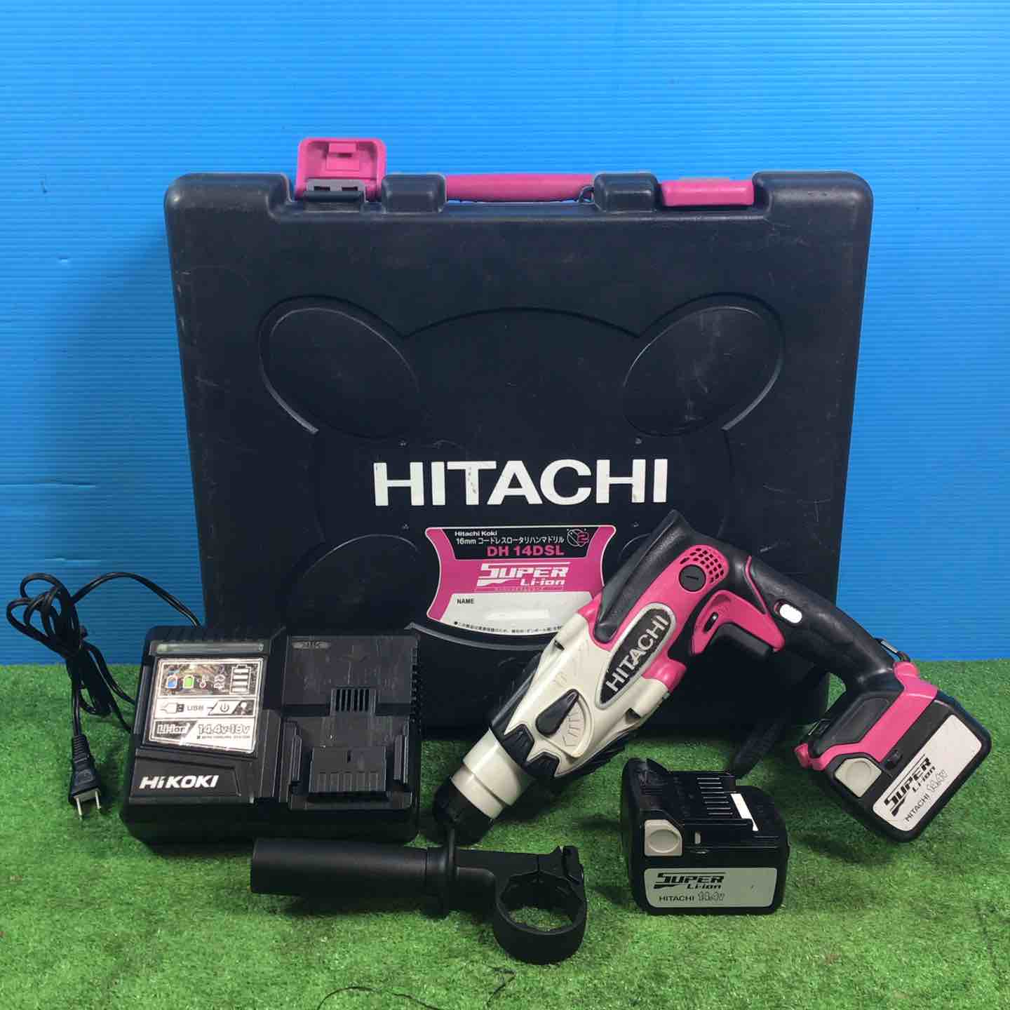 日立　コードレスロータリハンマドリル　DH 14DSL ケース付　取説有 日立 コードレスロータリハンマドリル DH 14DSL ケース付 取説有